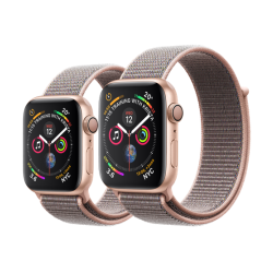 Refurbished Apple Watch Series 4 (GPS) Gold Aluminium Case with Pink Sand Sport Loop 40mm