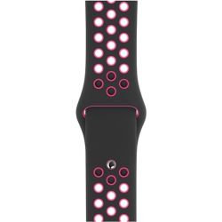 Refurbished Nike Sport Band STRAP ONLY, Black/Pink Blast, 40mm, B