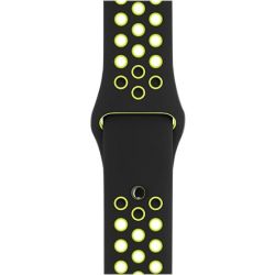 Refurbished Nike Sport Band STRAP ONLY, Black/Volt, 42mm/44mm, B