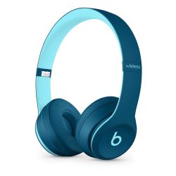 Refurbished Beats Solo3 Wireless On-Ear Headphones - Pop Blue, C