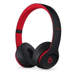 Refurbished Apple Beats Solo3 Wireless On-Ear Headphones - Defiant Black-Red, C