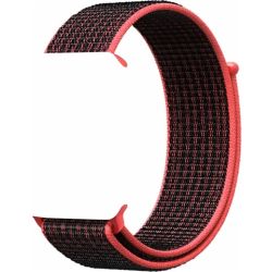 Refurbished Nike Sport Loop STRAP ONLY, Bright Crimson/Black, 42mm/44mm, B