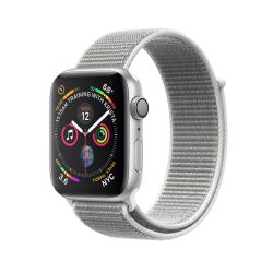 Refurbished Apple Watch Series 4 (GPS) Silver Aluminium Case with Seashell Sport Loop 40mm