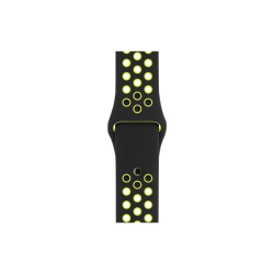 Refurbished  Nike Sport Band STRAP ONLY, Black/Volt, 38mm/40mm, B