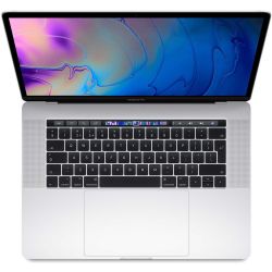 Refurbished Apple MacBook Pro 15,1/i7-8850H 2.6GHz/512GB SSD/16GB RAM/15-inch Retina Display/AMD 560X+Intel 630/Touch Bar/Silver/A+ (Mid - 2018)