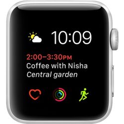 Refurbished Apple Watch Series 2 (A1758) FACE ONLY, Silver Aluminium, 42mm, B