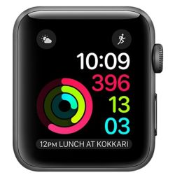 Refurbished Apple Watch Series 2 (A1757) FACE ONLY, Space Grey Aluminium, 38mm, A