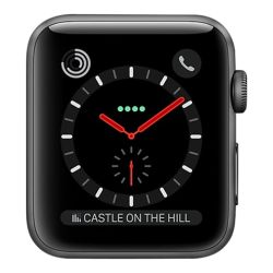 Refurbished Apple Watch Series 3 (Cellular) FACE ONLY, Space Black Stainless Steel, 38mm, B