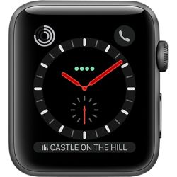 Refurbished Apple Watch Series 3 (Cellular) FACE ONLY, Space Black Stainless Steel, 42mm, A