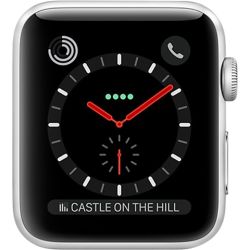 Refurbished Apple Watch Series 3 (Cellular) FACE ONLY, Stainless Steel, 42mm, A