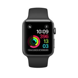 Refurbished Apple Watch Series 2 Space Gray Aluminium Case 42MM Black Sport Band, C