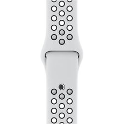 Refurbished Nike Sport Band STRAP ONLY, Pure Platinum/Black, 42mm/44mm, B